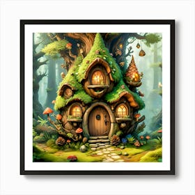 Fairy Cone Cottage #4 Art Print