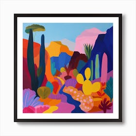 Colourful Gardens Desert Botanical Garden Usa 1 Art Print