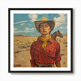 Cowgirl 2 Fy S Art Print