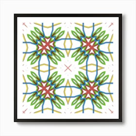 National Color Pattern Art Print