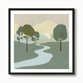 Landscape Painting Art Print