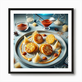 A Beautifully Presented Fusion Dish Named Tteokbokki Rosti 1024x1024 Art Print