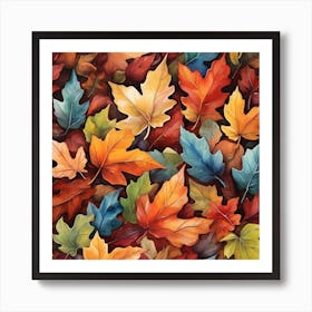 Autumn Leaves Art Print