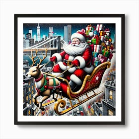 Santa Claus S Present Of Peace 02 Art Print