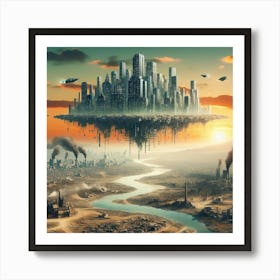 Futuristic Cityscape 15 Art Print