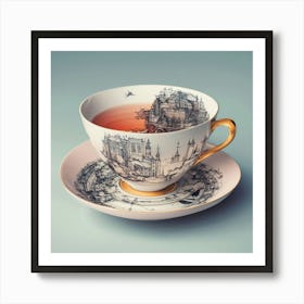 Tea Art 48 Art Print