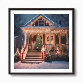 Christmas House 98 Art Print