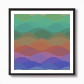 Abstract Waves Art Print