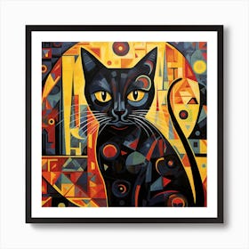 Cat In The City 2 Art Print