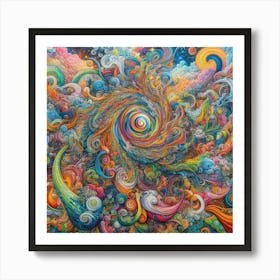 Psychedelic Painting Art Print