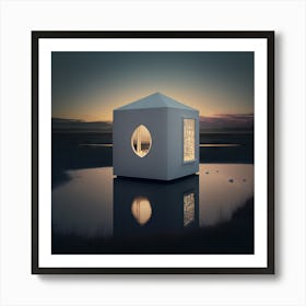 House In The Water Art Print