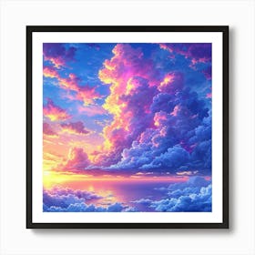 Sunset Clouds Art Print