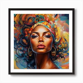 African American Woman 7 Art Print