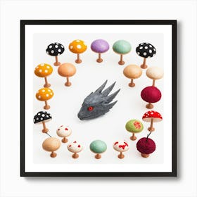 Mushroom Head Art Print