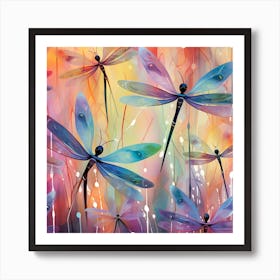 Dragonflies 20 Art Print