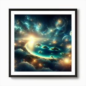 Space Landscape 15 Art Print