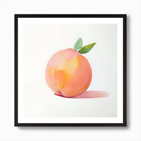 Peach Art Print