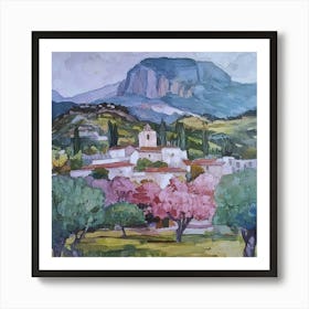 Village In The Mountains Art Print