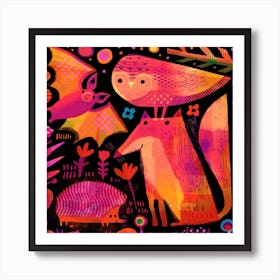 Nocturnal Animals Square Art Print