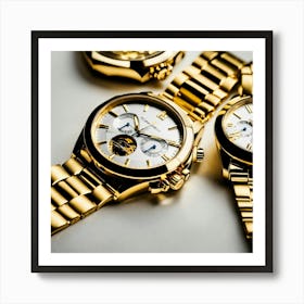 Two Gold Expensive Watches (2) Art Print