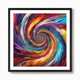 Spiral Painting Art Print