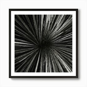 Black and White Abstract Art 180 Art Print