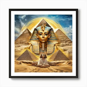 Egyptian Pyramids 6 Art Print