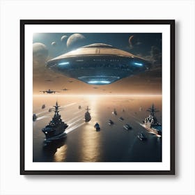 Alien Spaceship 2 Art Print