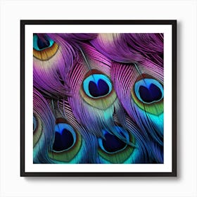 Peacock Feathers 16 Art Print