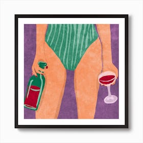 Red wine Art Print