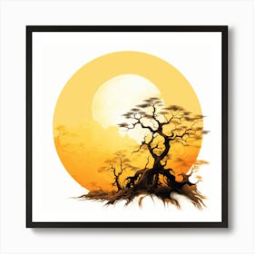 Tree In The Sun Art Print