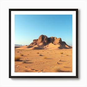 Desert Landscape - Desert Stock Videos & Royalty-Free Footage 1 Art Print