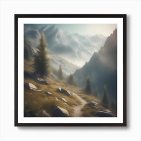 Mountain Landscape 23 Art Print