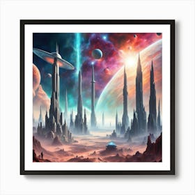 Space City 2 Art Print