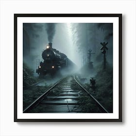 Train In The Woods Art Print