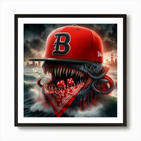 B-Ball Hat Art Print