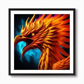 Phoenix Head Art Print