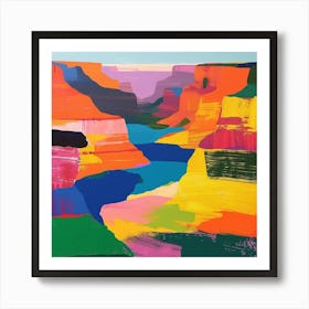 Abstract Travel Collection Grand Canyon National Park Arizona 1 Art Print