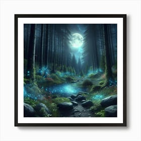 Fairy Forest 1 Art Print