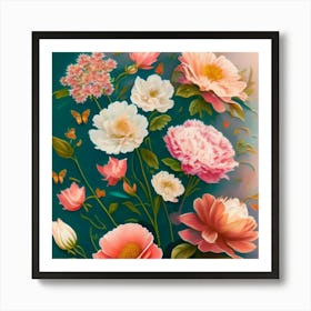 Peonies Art Print