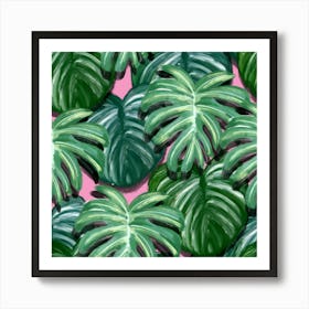 Painting Leaves Tropical Jungle Art Print