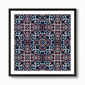 Beautiful knitted embroidery. Geometric ethnic oriental pattern traditional 8 Art Print