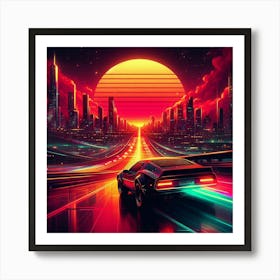 Futuristic Cityscape 15 Art Print