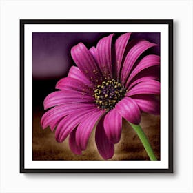 Purple Daisy Art Print