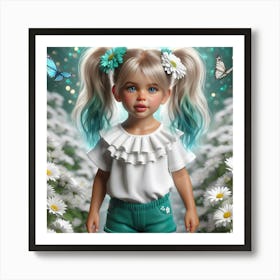 Daisy Girl 17 Art Print