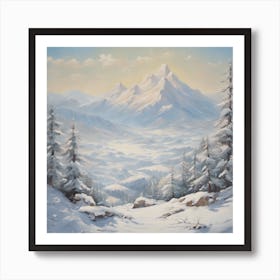 Winter Landscape Art Print