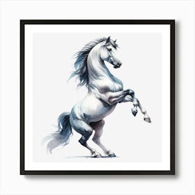 White Horse 2 Art Print