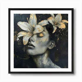 Gold Lily Art Print