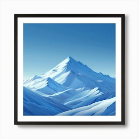 Snowy Mountains 1 Art Print