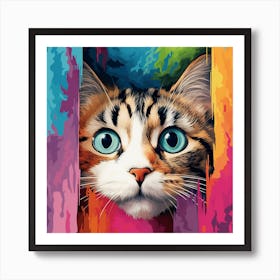 Cat Painting 7 Art Print